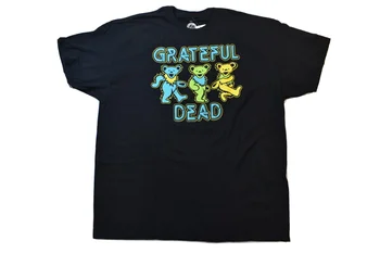 Grateful Dead Mens Urși dansatori Tricou Negru NWT 2XL