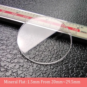 Grosime de 1,5 mm Dimensiune forma 20mm~29.5 mm Minerale Plat, Ceas Glasst Transparent Ceas Cristal 1pieces