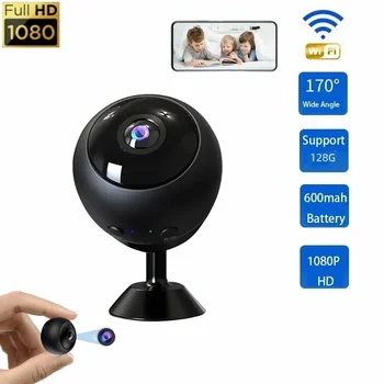 HD Night Vision Smart Home Mici Supraveghere 1080P Fisheye Mini Camera wireless Ascunsa de Protecție de Securitate de Vedere la Distanță, Action Cam