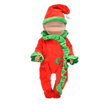 Haine de păpuși pentru 43cm jucărie new born papusa accesorii de crăciun pentru copii haine copii salopeta