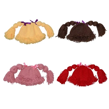 Harajuku Capac Moale Tricotate Beanie Hat Manual Panglica Pălărie pentru Adolescenti Fata F0T5