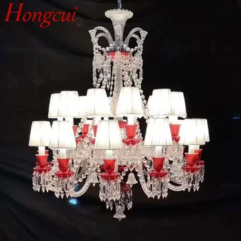 Hongcui Stil Lux Cristal Pandantiv Lampă Europene Lumânare, Lampă De Artă Living Restaurant Bedroom Villa Candelabru