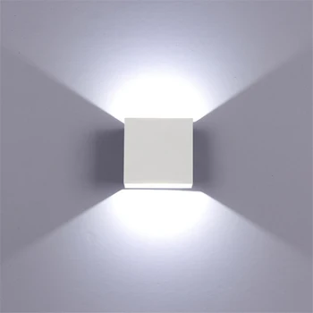 Interior 6W LED Lămpi de Perete AC85-265V Aluminiu Decora Tranșee de Perete dormitor Perete LED Lumina Alb cald /Alb Natural / Alb Rece