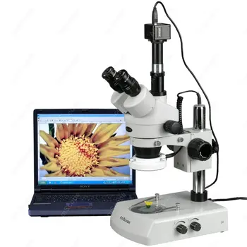 LED Microscop Stereo Trinocular--AmScope Consumabile 3.5 X-90X CONDUS Trinocular cu Zoom Stereo Microscop + 9MP aparat de Fotografiat Digital
