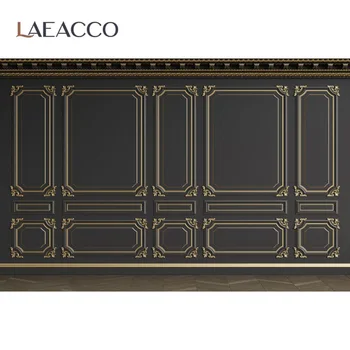 Laeacco Negru Epocă De Aur De Perete Model Pentru Copilul Fotografice Fundal Fotografie De Fundal Pentru Studio Foto Photocall