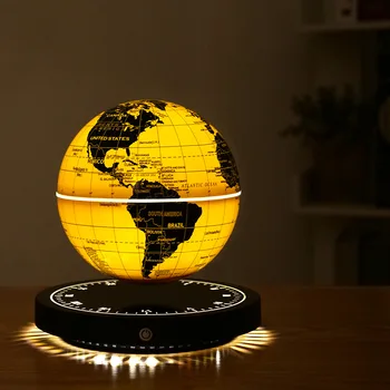 Levitația magnetică Glob 3D Luminos Auto de 360 de Grade de Rotație Lumina de Noapte Led Pământ Plutind Lampa de Birou Desktop Student Cadou