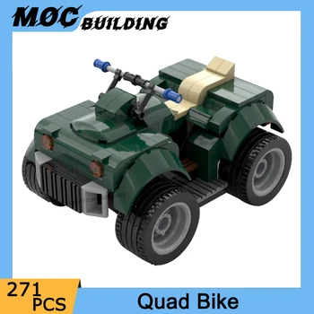 MOC Blocuri Quad Model Mini Off Road 4 roti Cărămizi DIY Asambla Vehiculul de Colectare Display Auto Jucarii de Cadouri de Craciun
