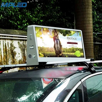MPLED P5 P4 P3 P2.5 Taxi Sus Ecran cu LED-uri Semn GPS 4G de la Distanță de Control de Înaltă Luminozitate LED-uri de Înaltă Rezoluție de Afișare Panou