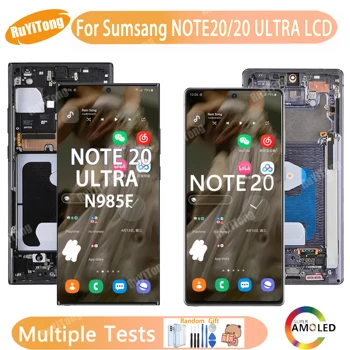 Mai multe Testat Super Amoled Pentru Samsung Galaxy Nota 20 N980F LCD Note20 ULTRA N985F Display LCD Touch Screen Digitizer Asamblare