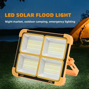 Mai nou 2000/5000W Solare LED Floodlight de Urgență Reîncărcabilă de Iluminat în aer liber Camping Lampă Portabilă Impermeabil Searchlight Fierbinte
