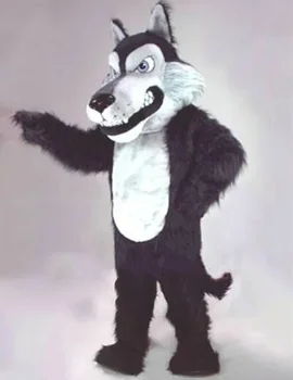 Mascota Lup Negru Coyote Mascota Costum Personalizat Costume Fantezie Anime Cosplay Kit Mascotte Temă Fantezie Rochie Costum De Carnaval