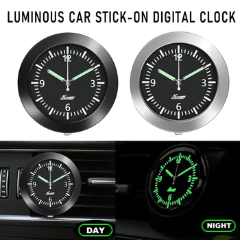 Masina Ceas Luminos Automobile Interne Pe Stick Mini Ceas Digital Mecanica Cuarț Ceasuri Auto Ornament Accesorii Auto