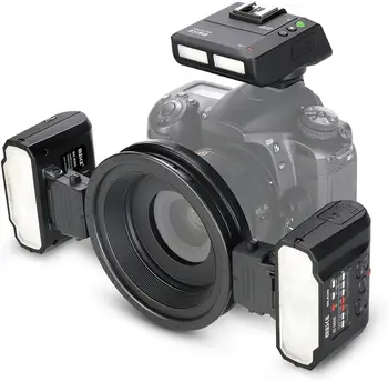 Meike MK-MT24 Macro Ring Flash Macro Twin Lite Flash Pentru Canon 80D/70D/60D760D/750D/700D/5D3 /5D2/6D/6D2/7D/7D2/EOSM Serie