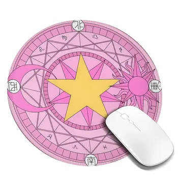 Meu Preferat de Desene animate Drăguț Magie Matrice Roz Mouse Pad Moda Rotund Mousepad Personalizat Anti-Alunecare Rogojini Mouse-ul Pentru PC, Laptop