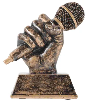 Microfon Trofee De Argint Cantareata Trofeu Apreciere Cadou De Dans Trofeul Mic Trofeu De Canto Premiul Trofeul Concursuri De Karaoke