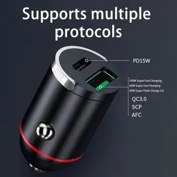 Mini-Plug and Play, Shockproof Porturi Dual USB Masina Încărcător de Telefon Multiple de Protecție Auto Incarcator Priza Accesorii Auto