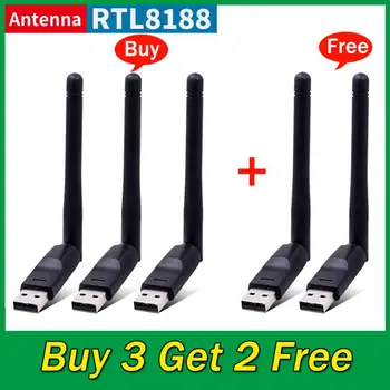 Mini Wireless Adaptor wireless 150 Mbps, Antena USB LAN Receptor Wifi Dongle MT7601 RTL8188 placa de Retea 802.11 b/n/g Pentru PC-ul Windows