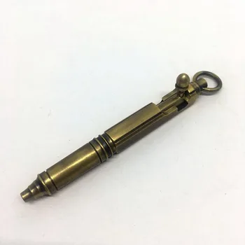 Mini mitraliera Pen Tehnică Veche de Metal pandantiv Pix de autoapărare EDC Instrument în aer liber