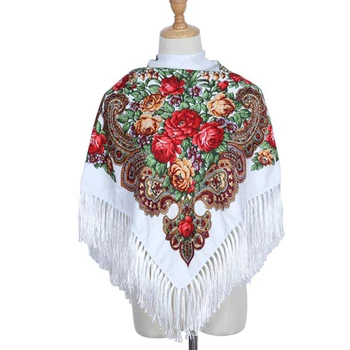 Moda Eșarfă Femei Șaluri Print Floral Fulare Triunghi Bandană Brand De Lux Jumătate Batistă Femeie Eșarfă