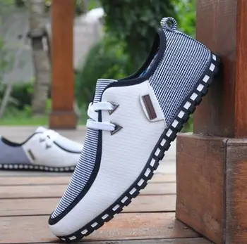 Moda Pantofi pentru Bărbați Superficial Gura Plat Unic Canvas Casual Versatil Trendy de Conducere Pantof de Mari Dimensiuni Mocasini Pantofi pentru Condus