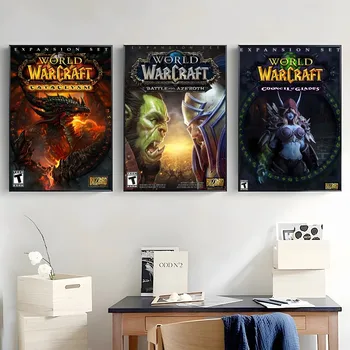 Modern World Of Warcraft Joc Poster Acasă Decorare Camera Hârtie Kraft Poster Joc De Desen Arta De Perete De Bună Calitate Autocolante De Perete