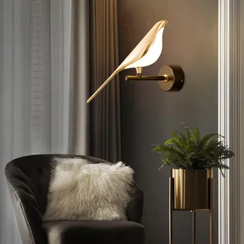 Modernă cu LED-uri lumini de perete Bird reglabil lampa de perete Adecvat de iluminat în case bucatarii noptiera dormitoare, camere de zi acasă decorati