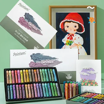 Morandi 24/36/48 Culoare Ultra Moale Grele Pictură în Ulei Stick Set Copii Pictura Graffiti Colorat Creion pentru Incepatori