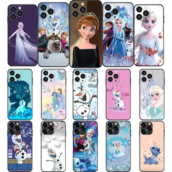 NY-86 Regina Elsa Frozen Caz Moale Pentru iPhone 11 12 13 14 15 Mini Pro Max Plus