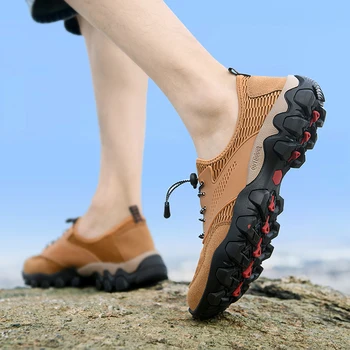Noi Oamenii Drumeții Pantofi de Vara Respirabil Adidași de Lux în aer liber Usoare Mocasini Barbati Pantofi Trekking pentru Barbati Transport Gratuit