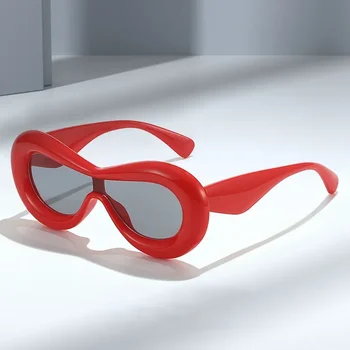 Noii ochelari de Soare Personalitate Largă Parte de-O bucată de Soare în Europa și Statele Unite ale americii Moda Anti-UV Ochelari