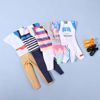 Nou Stil de Îmbrăcăminte Pentru Păpuși 30cm de sex Masculin Papusa de Moda de Îmbrăcăminte Set Papusa Schimbarea de Îmbrăcăminte Potrivite DIY Copii Pretinde Juca Jucării