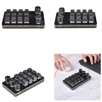 O mână Programabile Mecanice Tastatura Cu 12 Taste Macro Tastatura cu 3 Buton