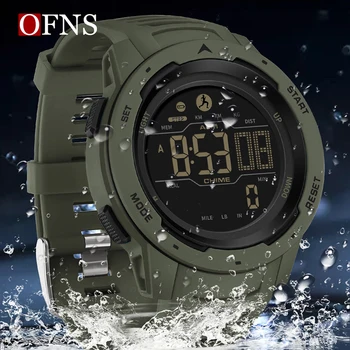 OFNS de Moda de Brand de Top Sport Bărbați Ceasuri Numărătoarea inversă cu Led-uri Impermeabil Ceas Digital Om Militare Ceasuri Relogio Masculino 2145