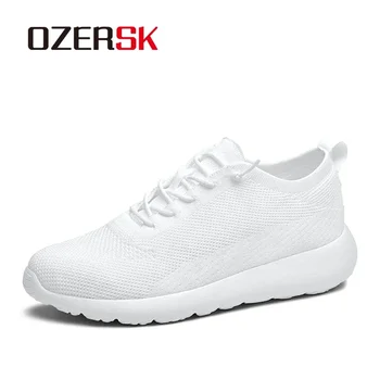 OZERSK ochiurilor de Plasă Respirabil Platforma Adidași Pentru Bărbați Slip-On Fund Moale Unisex Casual, Pantofi Super Lumina Confort Pereche de Pantofi de Sport
