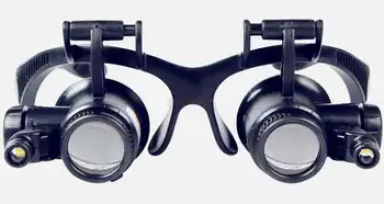 Ochelari de tip întreținere lupa led-uri cu lumina binocular ocular inspecție Bijuterii circuit electronic clar ori