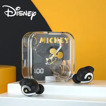 Original Disney B11 Bluetooth 5.3 Căști fără Fir, Căști Sport ENC Reducere a Zgomotului de Jocuri de noroc în Ureche Căști Display Digital