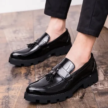 Pantofi pentru bărbați Formale Barbati din Piele Pantofi de Afaceri de Primăvară și de Toamnă Nunta Mirele Lift Pantofi Young Men ' s Sport