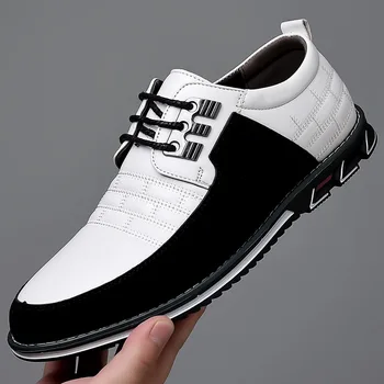 Pantofi pentru bărbați de Afaceri Rochie Casual, Pantofi Dantela-Up Confort Versatil Nunta Oxfords Plus Dimensiune Barbati din Piele Pantofi de Petrecere