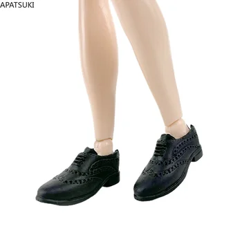 Papusa negru Pantofi de Afaceri Pentru Papusa Ken Pantofi de Moda Pentru Barbie este Prietenul Printul Ken Băiat Papusa 1/6 BJD Papusi Accesorii Jucarii