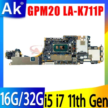 Pentru HP Elitex2 G8 Laptop Placa de baza M51656-601 M51656-001 cu i5 i7 11 Gen CPU 16G/32G RAM GPM20 LA-K711P 100% de Lucru