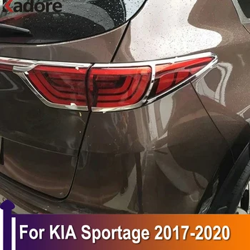 Pentru Kia Sportage 2017 2018 2019 2020 Chrome Lumină Spate Lampă Capac Ornamental Stopuri Umbra Capota Cadru Autocolant Auto Accesorii