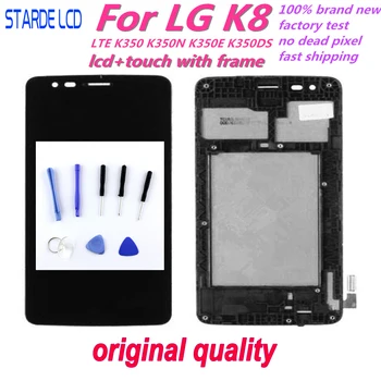 Pentru LG K8 LTE K350 K350N K350E K350DS Display LCD Touch Screen Digitizer Asamblare Cu Bezel Rama