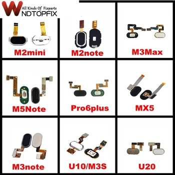 Pentru Meizu Pro 6 7 Plus Butonul Home de Amprente M2 M3 M5 M6 Notă de Amprente Touch ID Senzor de Recunoaștere Cablu Flex U10 U20 Acasă