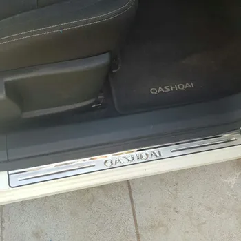 Pentru Nissan QASHQAI 2007-2013 4buc oțel inoxidabil de Înaltă calitate Extern pragului de ușă Interne Scuff Placa accesorii Auto