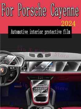 Pentru Porsche Cayenne 2024 Auto cutie de Viteze Aer Panoul de Navigare GPS cu Ecran de Interior TPU Folie de Protectie Anti-Scratch