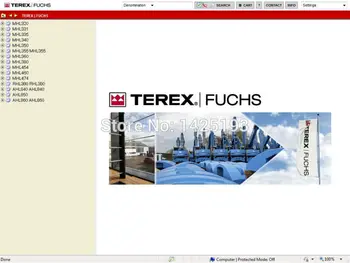 Pentru Terex Fuchs 2010 Catalog De Piese Pentru Terex / Fuchs Echipamente