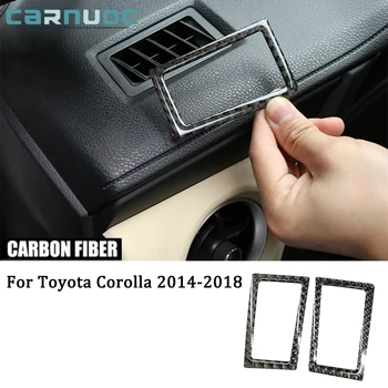 Pentru Toyota Corolla 2014 2015 2016 2017 2018 Fibra De Carbon De Bord Aerisire Autocolante Auto Decorative De Interior Accesorii