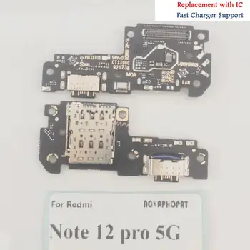Pentru Xiaomi Redmi Nota 12 Pro 5G / Poco X5 Pro USB Dock de Încărcare Port Mufă Încărcător Microfon MICROFON Cablu Flex Bord