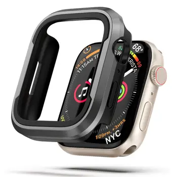 Pentru apple Iwatch Metal Anti-toamna Ceas Shell, rezistenta la Socuri Capac de Protectie, Compatibil Pentru Iwatch Seria 7 Ceas cazul accesorii