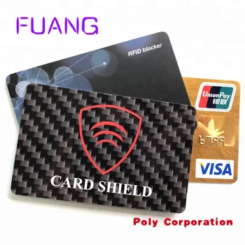 Personalizat Anti-Skimming de Plată Securizat RFID de Blocare / de Debit si de Credit Protector RFID Blocarea Cardului